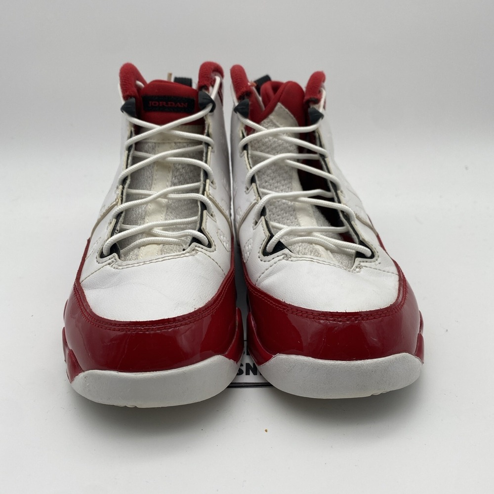 Size 3y- (GS) Nike Air Jordan 9 Retro PS Youth White Gym Red (401811-160) - Picture 3 of 8